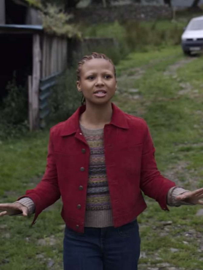 Black Mirror 2023 Myha’la Herrold Red Leather Jacket Black Mirror 2023 Myha’la Herrold Red Leather Jacket