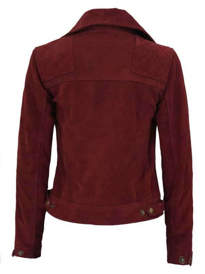 The Out-Laws 2023 Nina Dobrev Brown Leather Jacket
