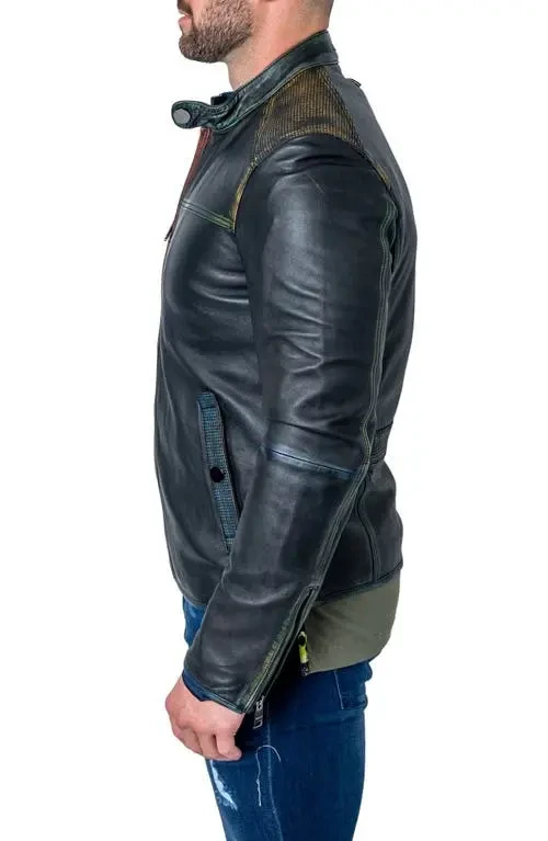 Mens Designer Leather Jacket