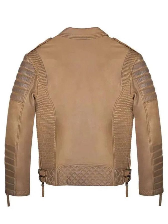 John Wick 2023 Romain Bonnet Tan Brown Leather Jacket