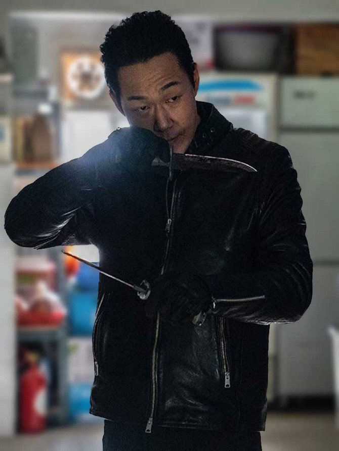 Choi Young-joon Bloodhounds 2023 Black Moto Jacket Choi Young-joon Bloodhounds 2023 Black Moto Jacket