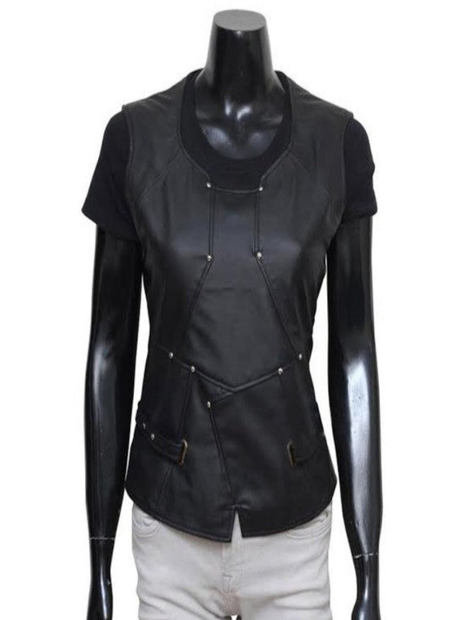 Guardians Of The Galaxy Zoe Saldana Gamora Black Vest