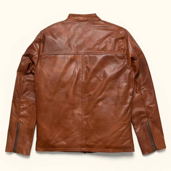 Mens Glamorous Brown Leather Jacket