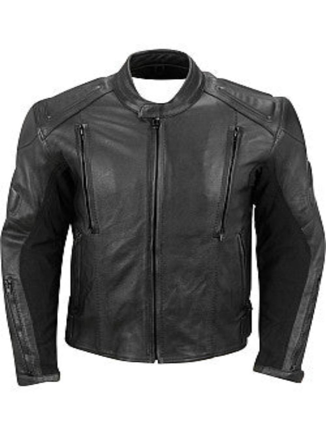 Mens Countryflex Leather Motorcycle Jacket