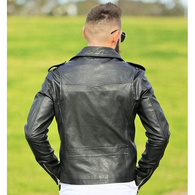 Men's Designer Black Leather Jacket Men's Designer Black Leather Jacket