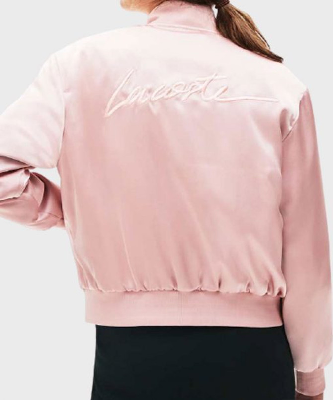 Emily In Paris Emily Cooper Pink Bomber Jacket Emily In Paris Emily Cooper Pink Bomber Jacket