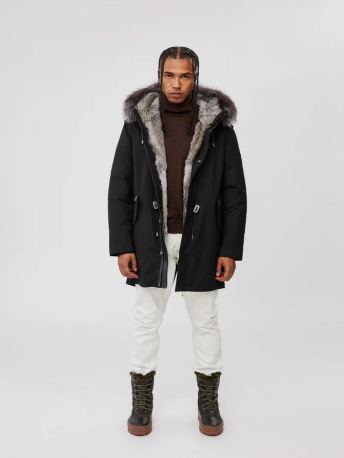 Mens Glamorous Fur Shearling Long Coat