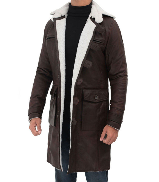 Dark Knight Rises Red Smoke Bane Trench Coat