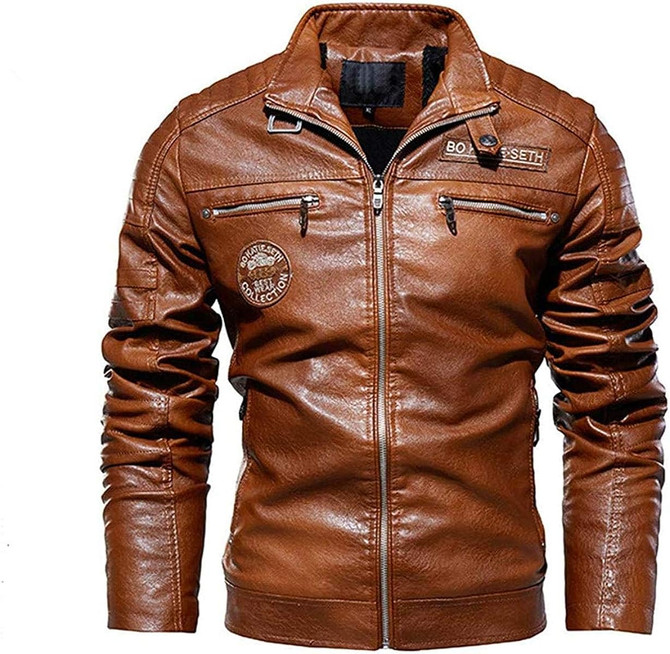 Men's Stylish Winter Windbreaker Biker Jacket