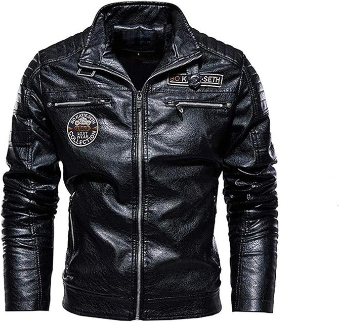 Men's Stylish Winter Windbreaker Biker Jacket