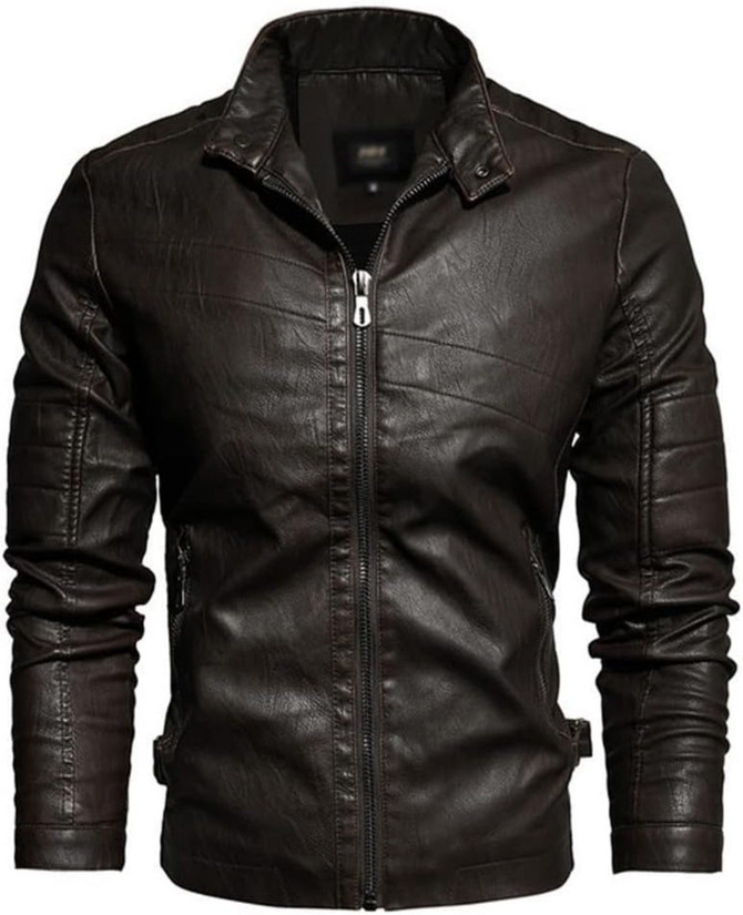 Mens Classic Thick Warm Leather Jacket Mens Classic Thick Warm Leather Jacket