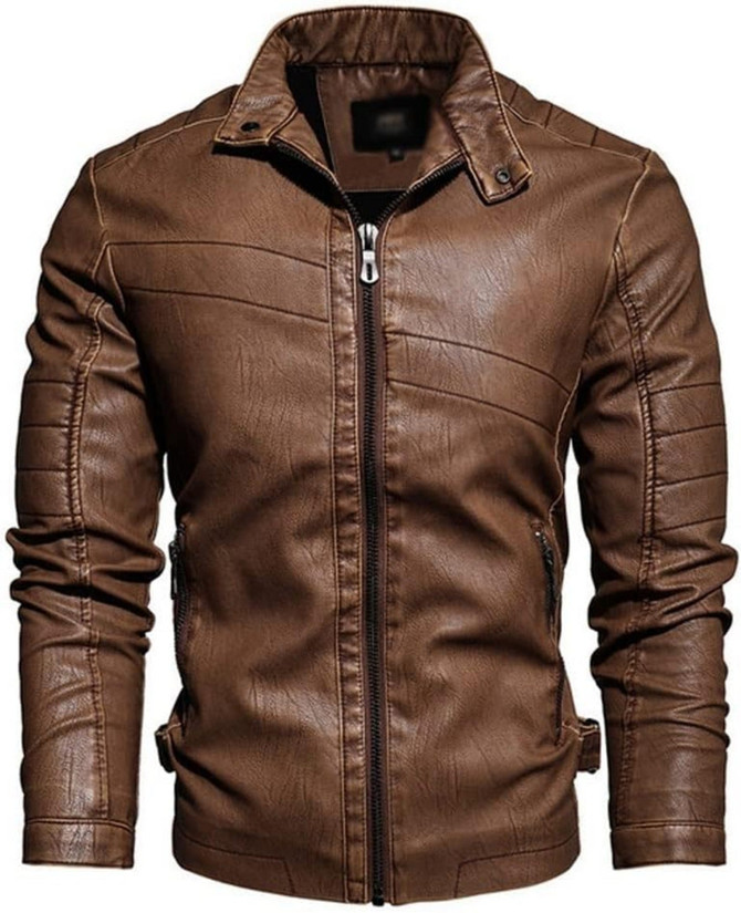 Mens Classic Thick Warm Leather Jacket Mens Classic Thick Warm Leather Jacket