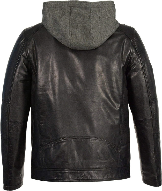 Mens Black Snap Collar Motorcycle Style Jacket Mens Black Snap Collar Motorcycle Style Jacket