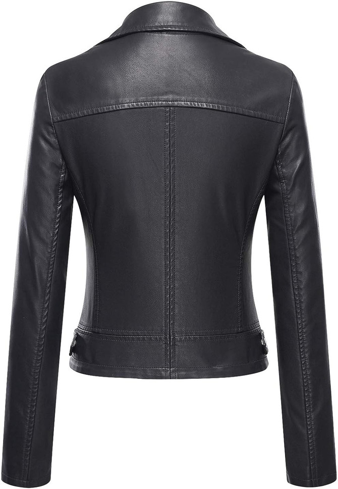 Women’s Stylish Black Moto Jacket Women’s Stylish Black Moto Jacket