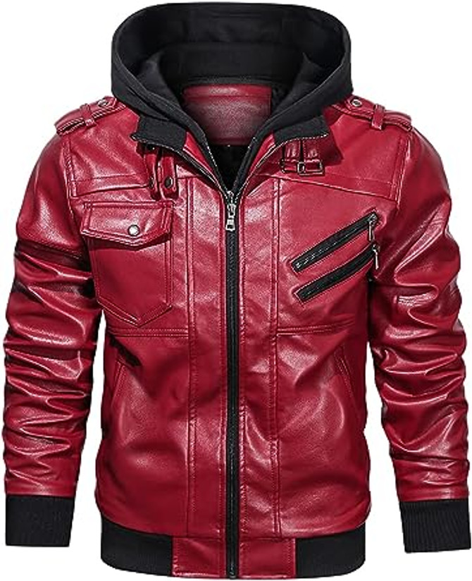Men's Stylish Stand Collar Hooded Jacket Men's Stylish Stand Collar Hooded Jacket