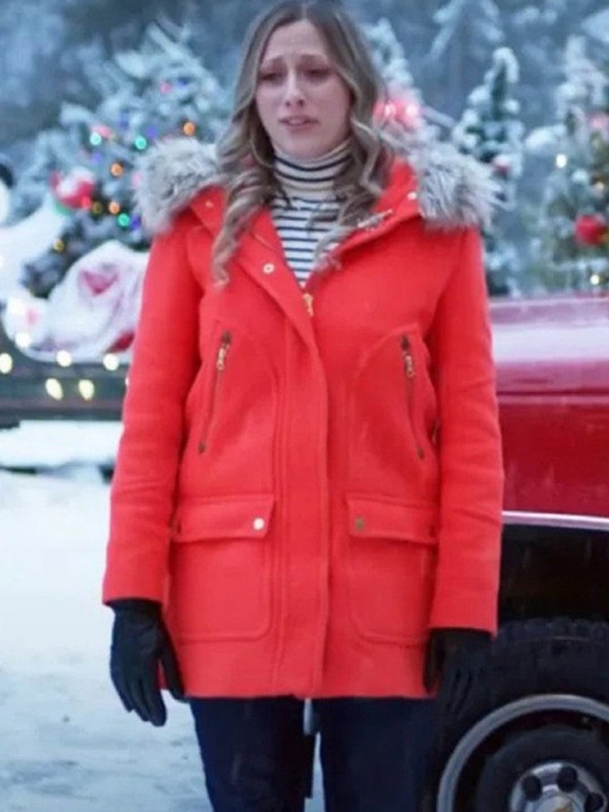 Marlie Collins Just Like A Christmas Movie 2023 Parka Hooded Jacket