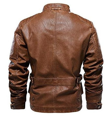 Men's Winter Warm Casual Genuine Leather Jacket