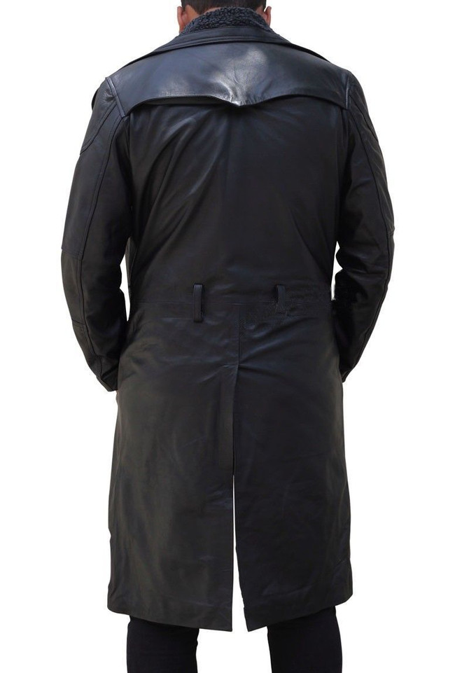 Blade Runner 2049 Ryan Gosling Shearling Trench Coat