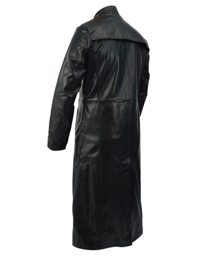 Neo Matrix Trench Keanu Reeves Black Trench Coat