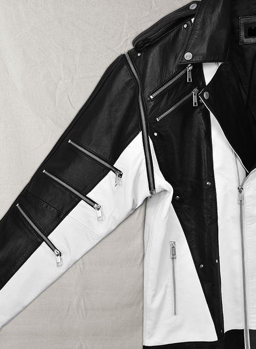 Micheal Jackson Two Tone Leather Jacket