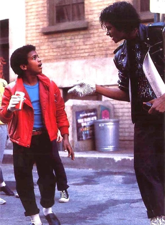 Micheal Jackson Two Tone Leather Jacket