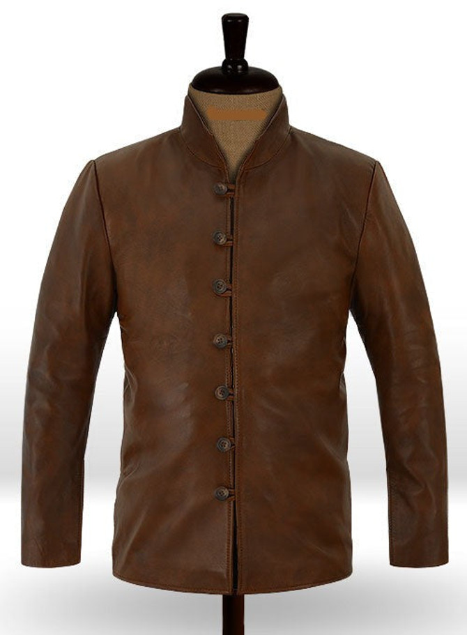 Da Vinci's Demons Tom Riley Brown Leather Jacket