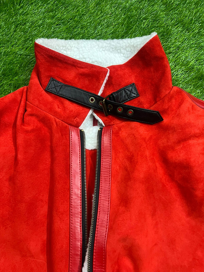 fur Leather Red Ryan Spirited Jacket