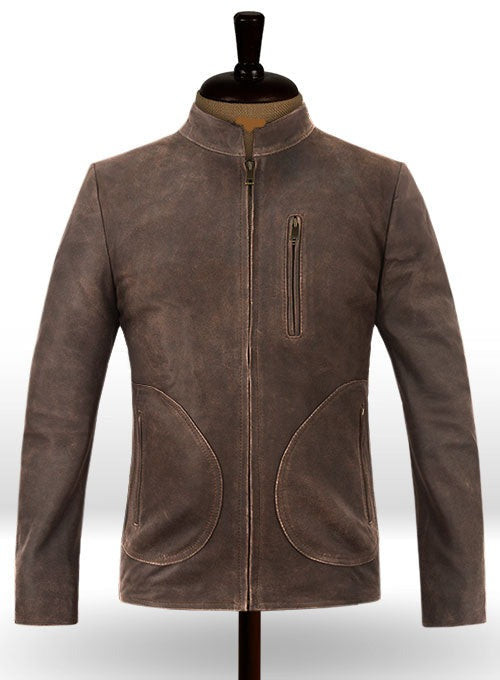 Dwayne Johnson Rampage Brown Leather Jacket