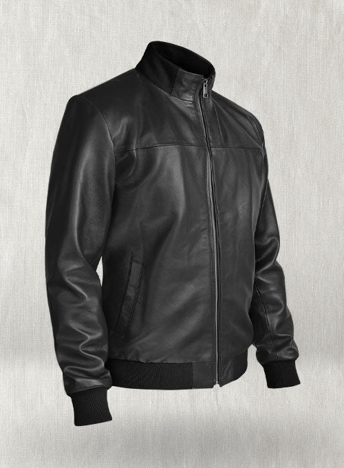 Richard Madden Black Bomber Jacket