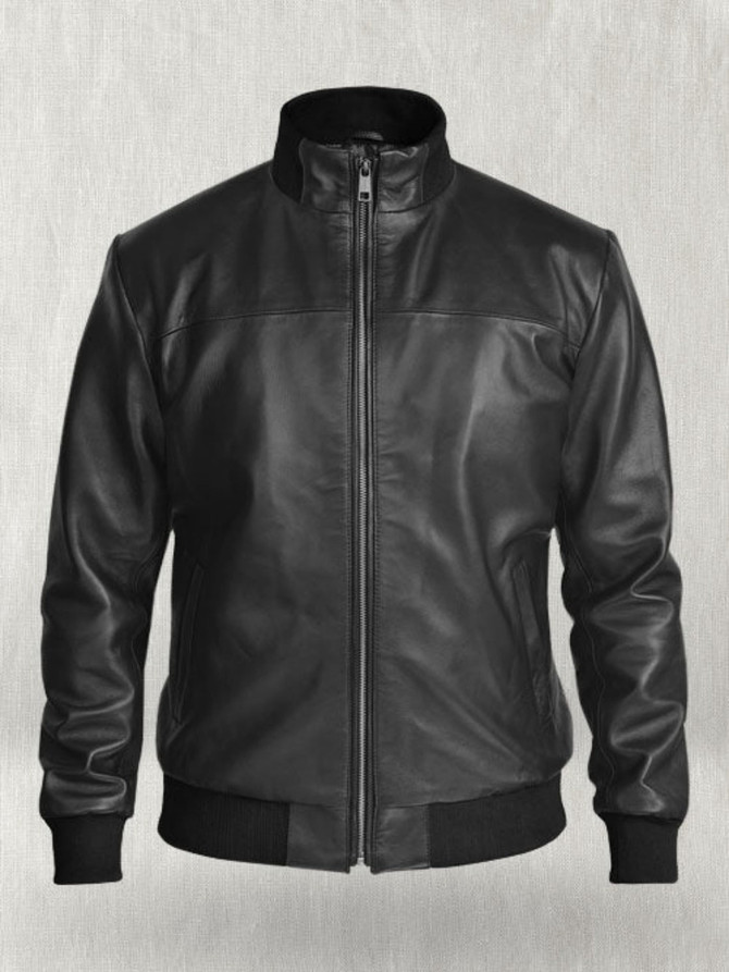 Richard Madden Black Bomber Jacket