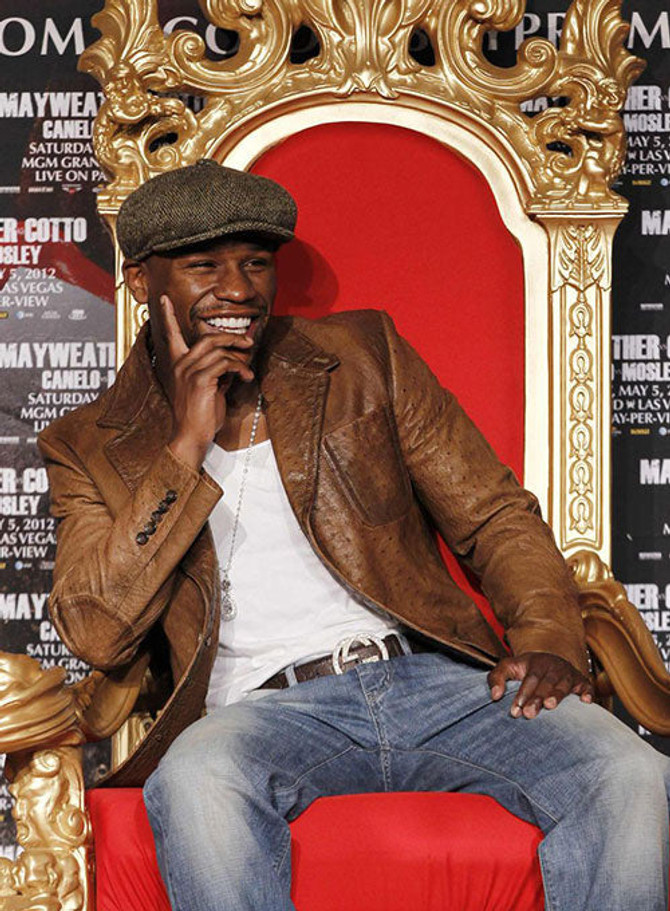 Flody Mayweather Brown Leather Blazer