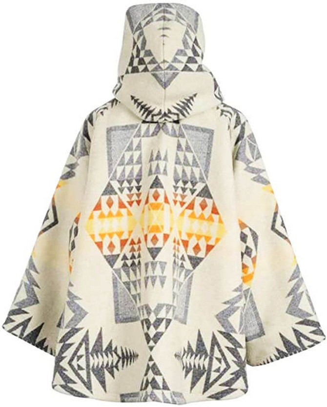 Yellowstone Kelly Reilly White Poncho Coat