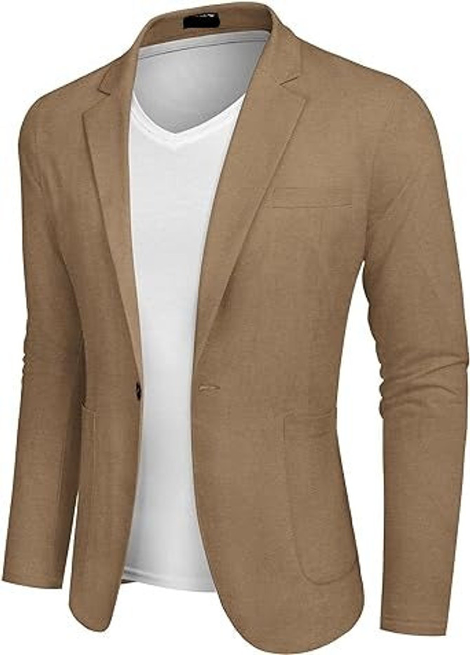 Men's Casual Lightweight Regular Fit Blazer Men's Casual Lightweight Regular Fit Blazer