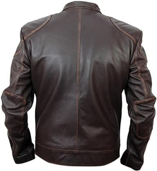 Lockout Guy Pearce Snow Leather Jacket