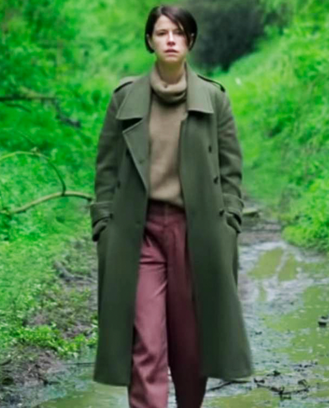 Men Movie 2022 Jessie Buckley Green Coat