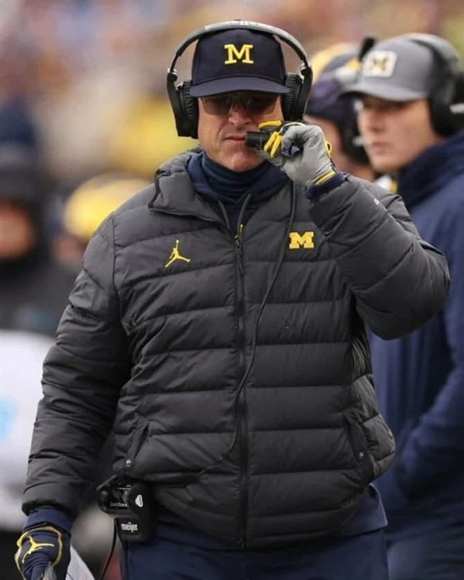 Jim Harbaugh Puffer Jacket Jim Harbaugh Puffer Jacket