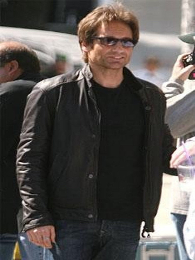 David Duchovny Californication Leather Jacket