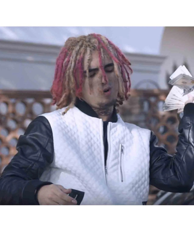 Flex Like Ouu Bomber Black and White Lil Pump Jacket