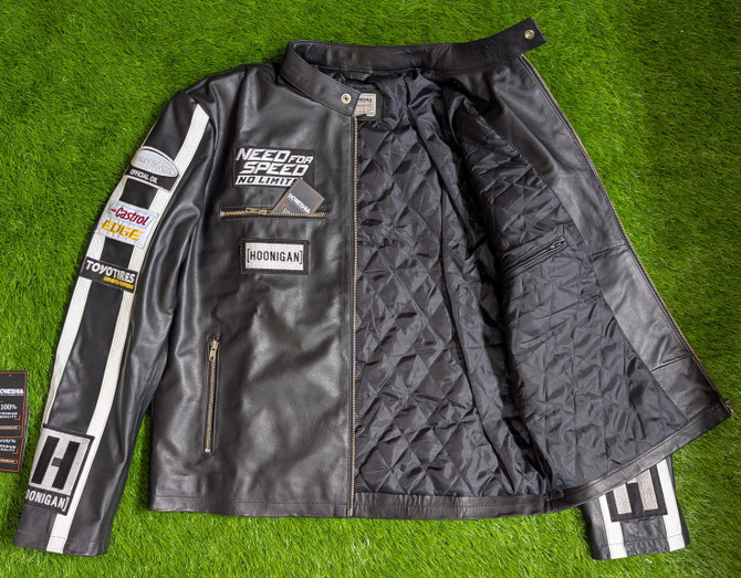 Ken Block Black Real Leather Jacket