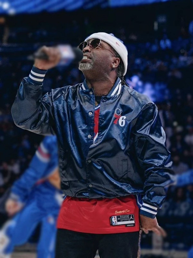 Ying Yang Twins 76ers Blue Varsity Jacket Ying Yang Twins 76ers Blue Varsity Jacket