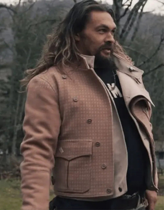 Jason Momoa On The Roam 2024 Brown Jacket