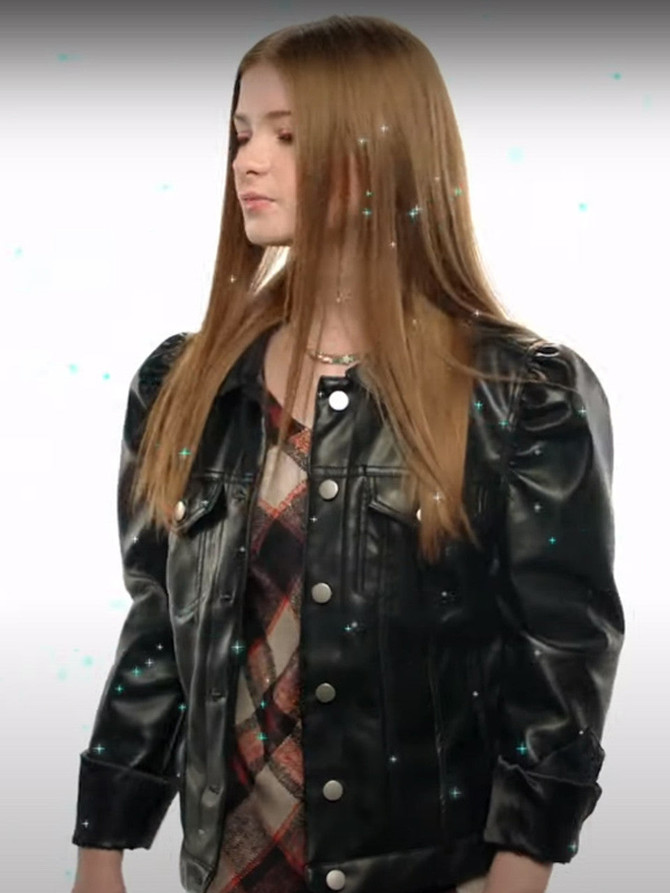 The Naughty Nine Madilyn Kellam Black Leather Jacket