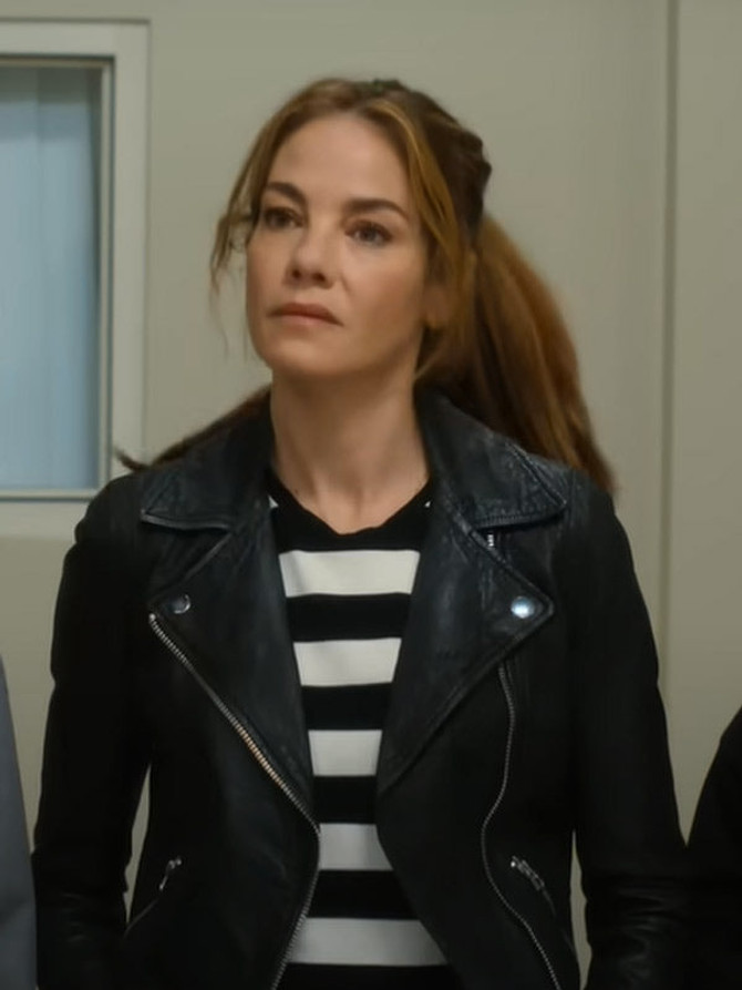 Jessica Morgan The Family Plan Black Jacket