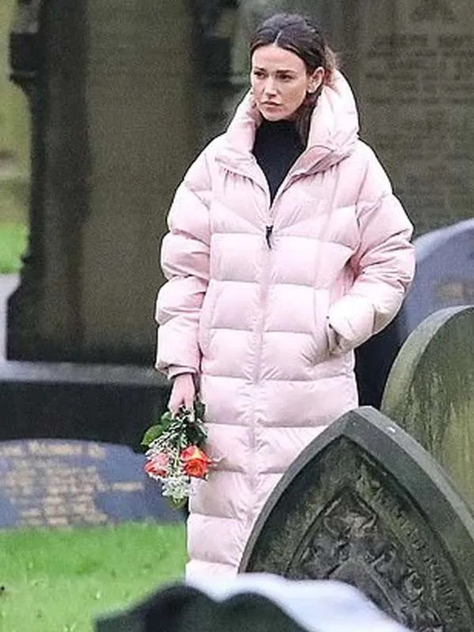 Maya Stern Fool Me Once Pink Coat