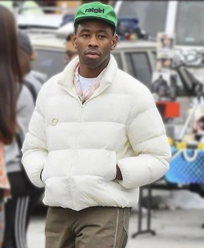 Tyler the Creator White Puffer Jacket Tyler the Creator White Puffer Jacket