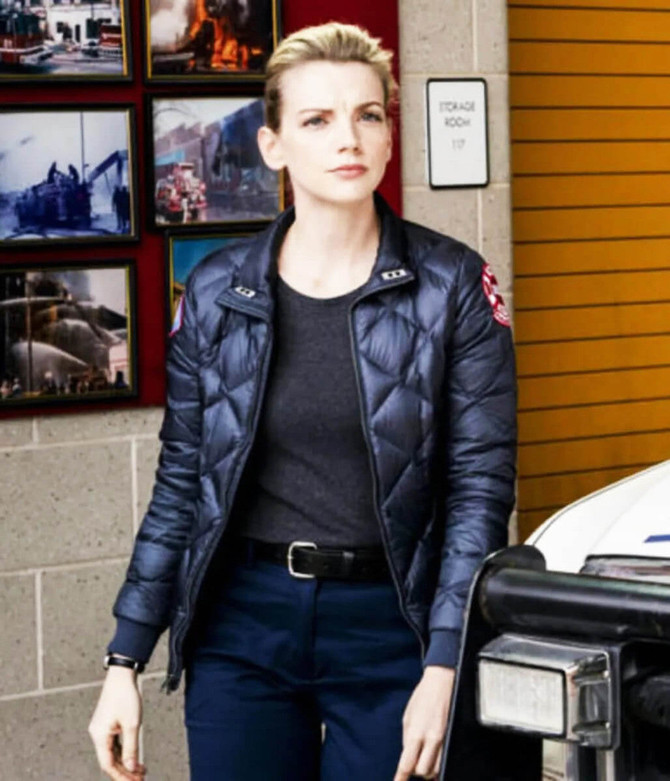 Chicago Fire Sylvie Brett Quilted Puffer Jacket