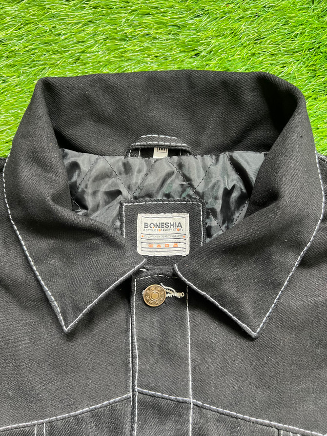 Religion Chief Keef Black Denim Jacket: Religion Chief Keef Black Denim Jacket: