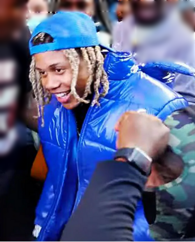 Lil Durk Blue Puffer Jacket