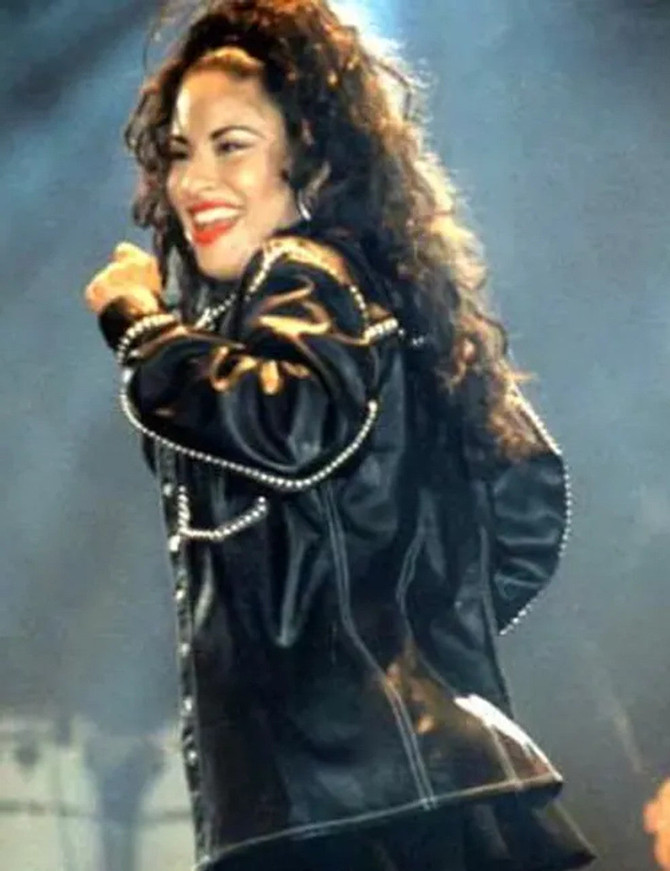 Selena Quintanilla Black Leather Jacket Selena Quintanilla Black Leather Jacket