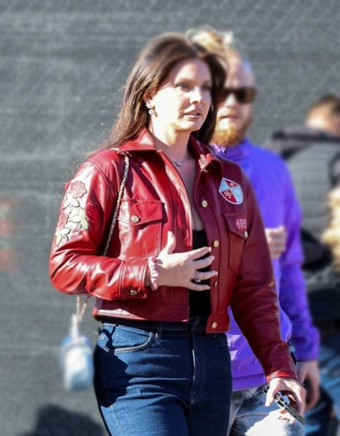 Super Bowl Lana Del Rey Red Jacket